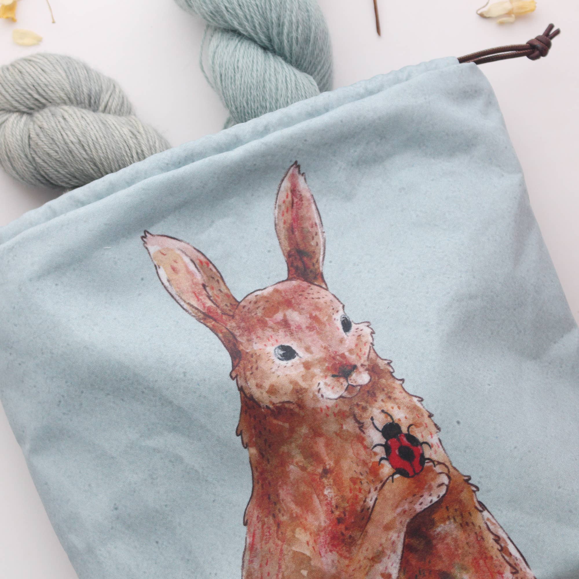 The Blue Rabbit House - Penelope the Rabbit - Project Bag