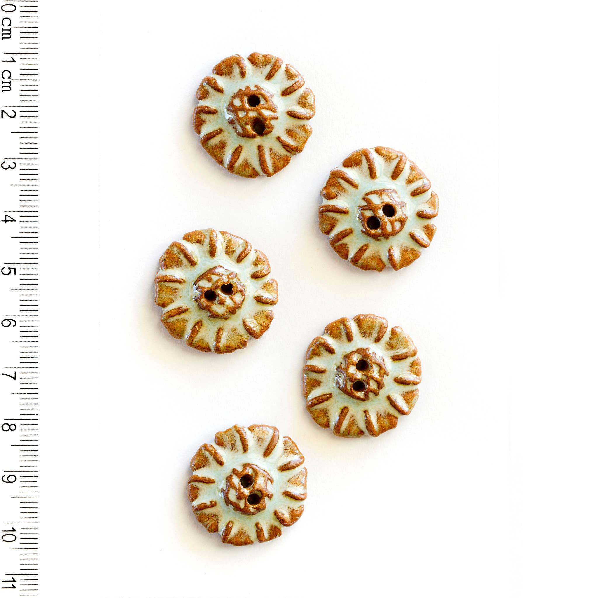 Incomparable Buttons - 5 Classic Turquoise Buttons