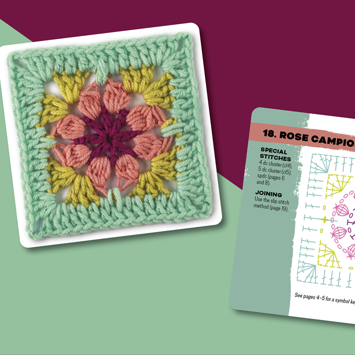 The Granny Square Flowers Card Deck
