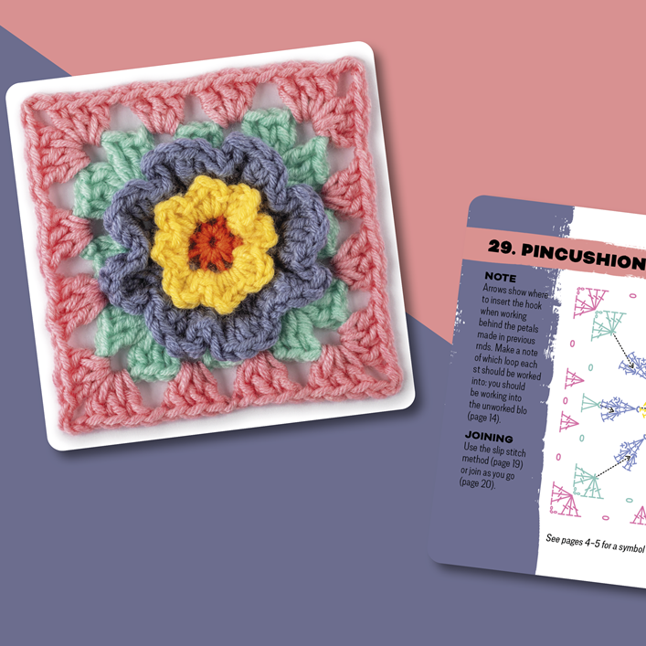The Granny Square Flowers Card Deck