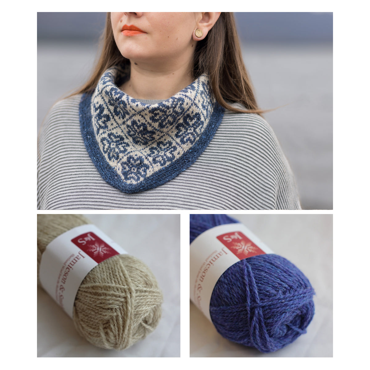 Kate Davies – Brèid Kerchief – Knitting Kit