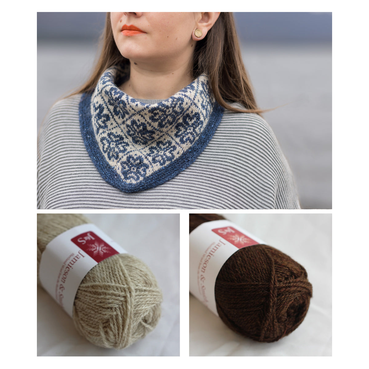 Kate Davies – Brèid Kerchief – Knitting Kit