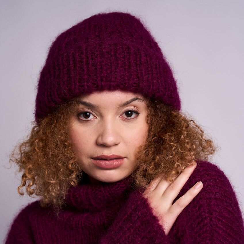 Mode bei Rowan Holkham Mütze und Schal - Strickmuster