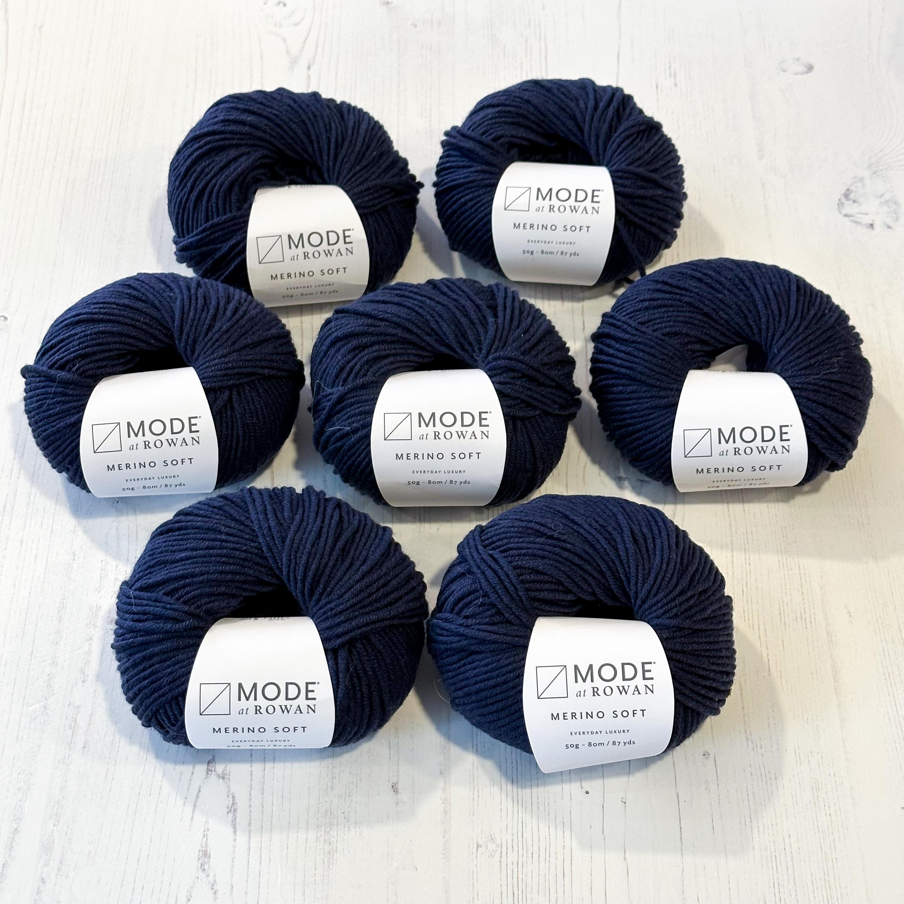 Mode at Rowan Merino Soft - 7 x 50g Denim - Clearance Bundle