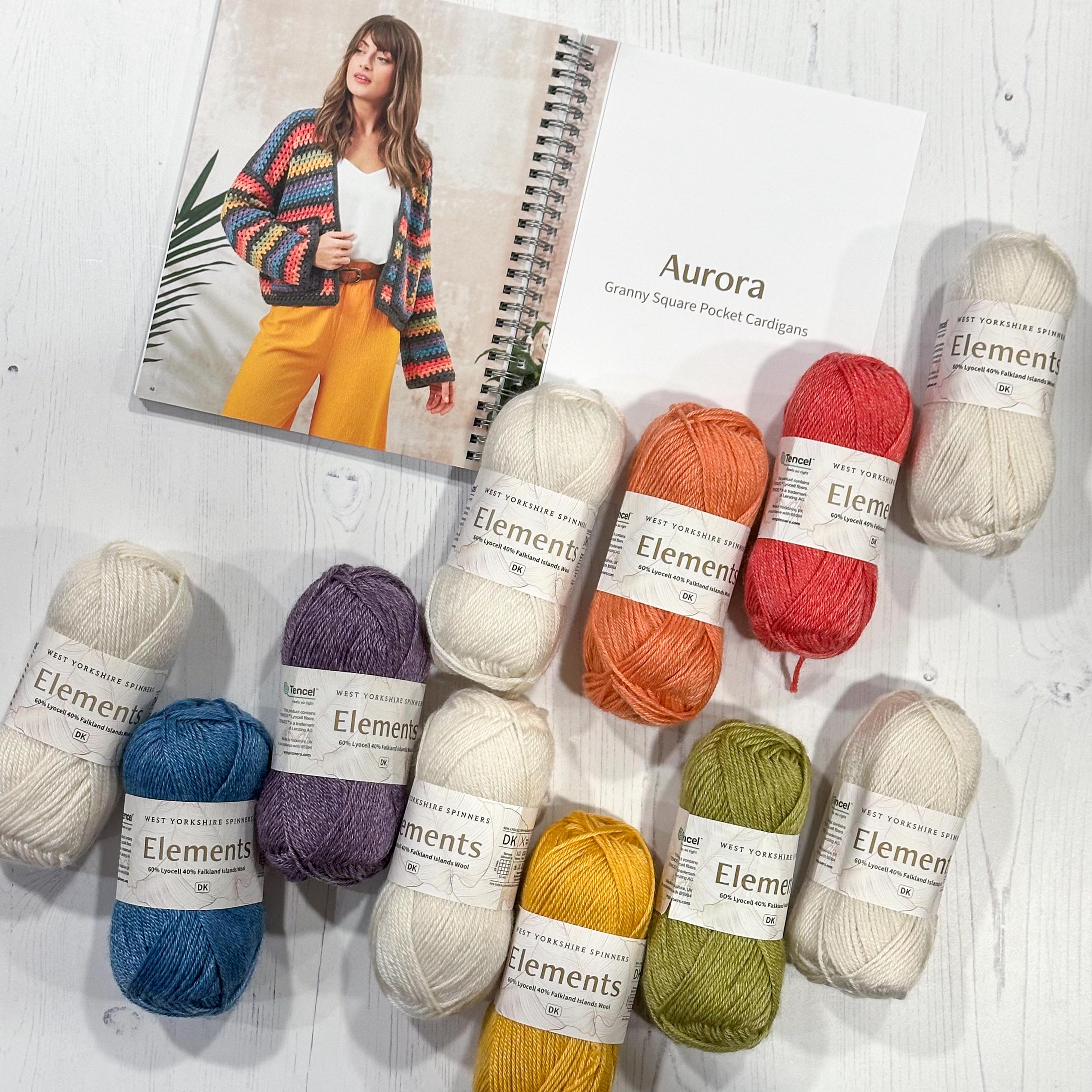 Aurora Short Cardigan - Crochet Kit
