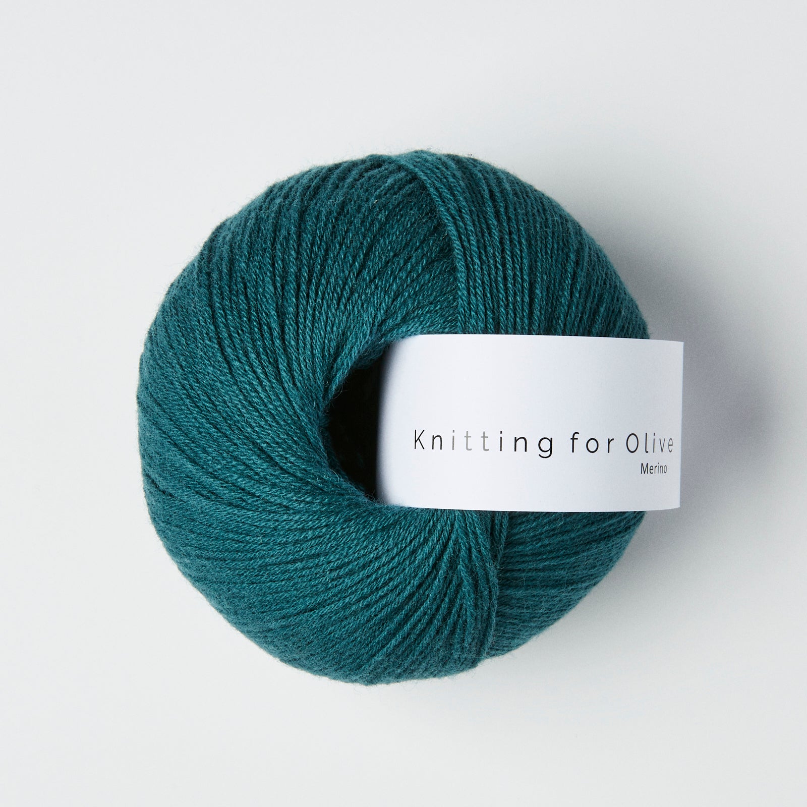 Ball of Knitting for Olive Merino, 100% non-mulesed merino 4ply yarn, in shade Petroleum Green