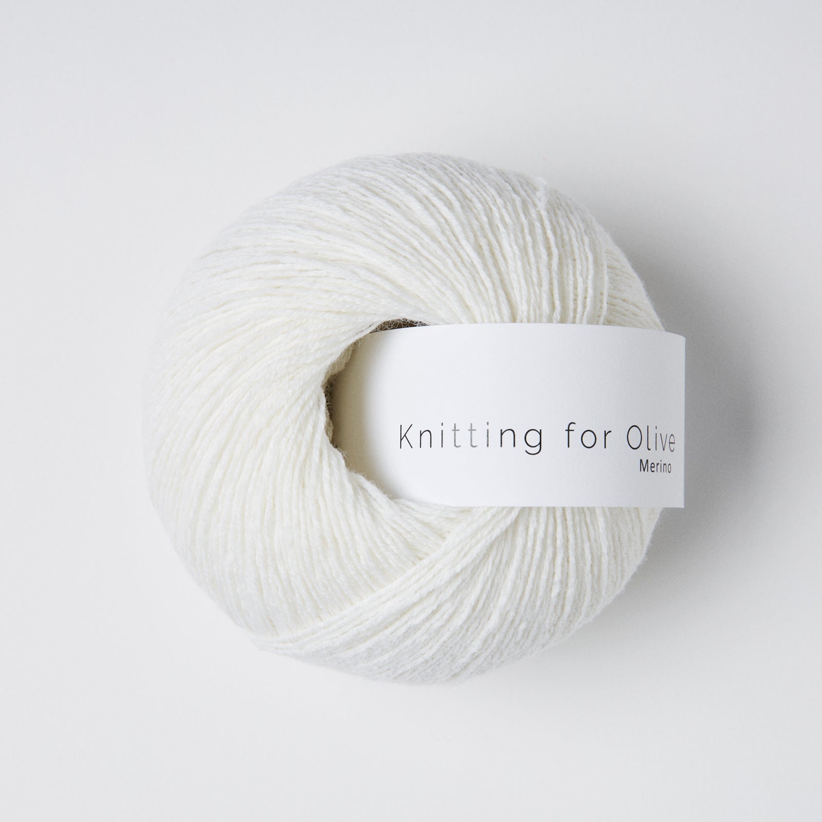 White ball of yarn, Knitting for Olive Merino in Snowflake