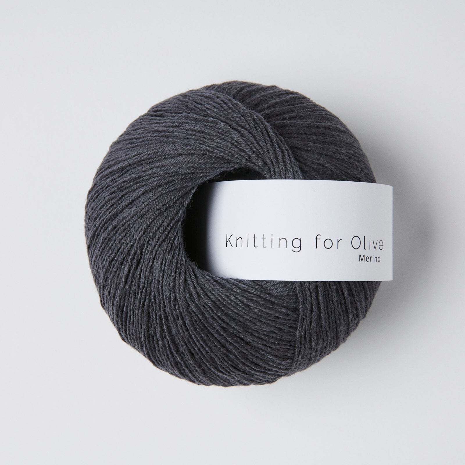 Ball of Knitting for Olive Merino, 100% non-mulesed merino 4ply yarn, in shade Midnight