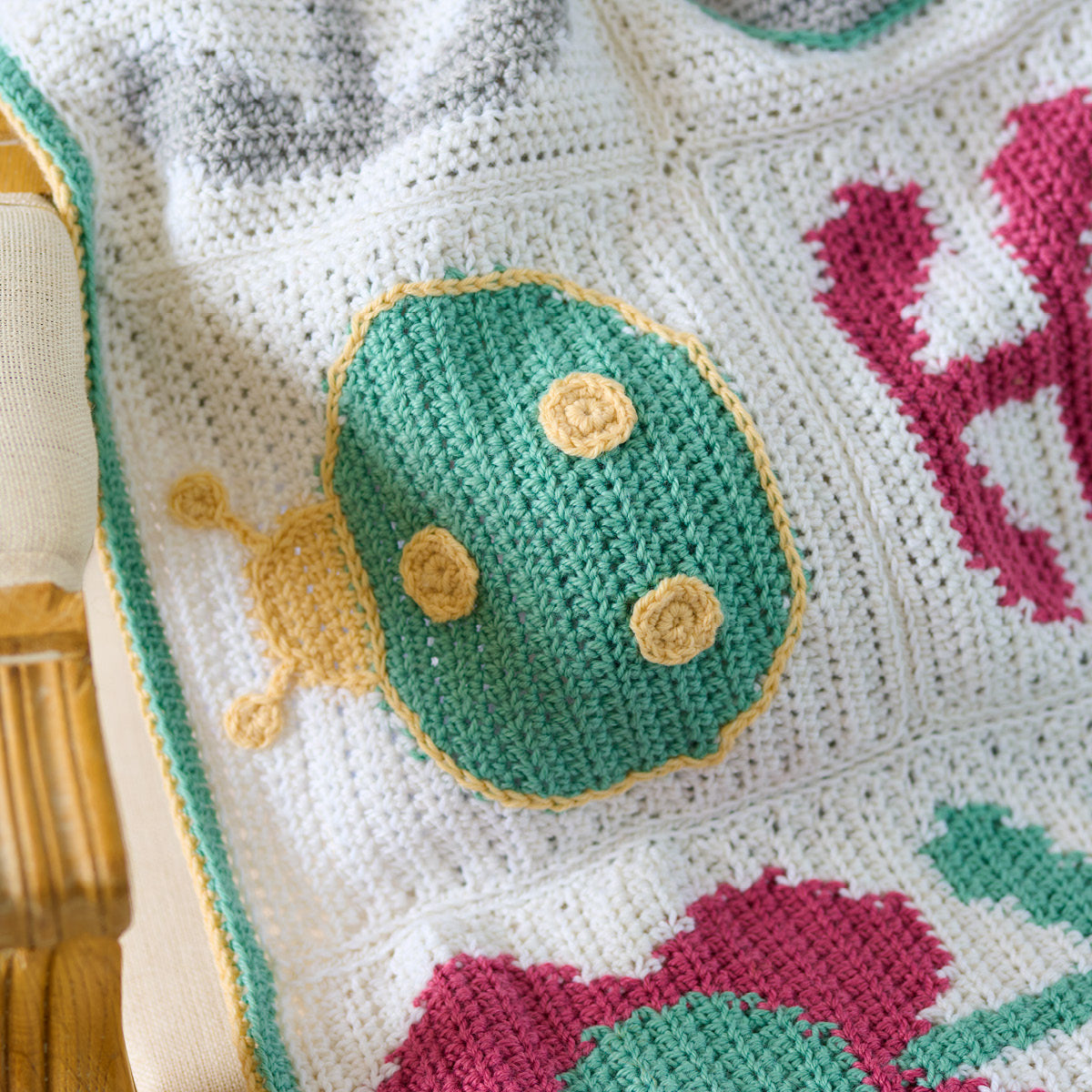 Ladybug Baby Blanket - Crochet Kit