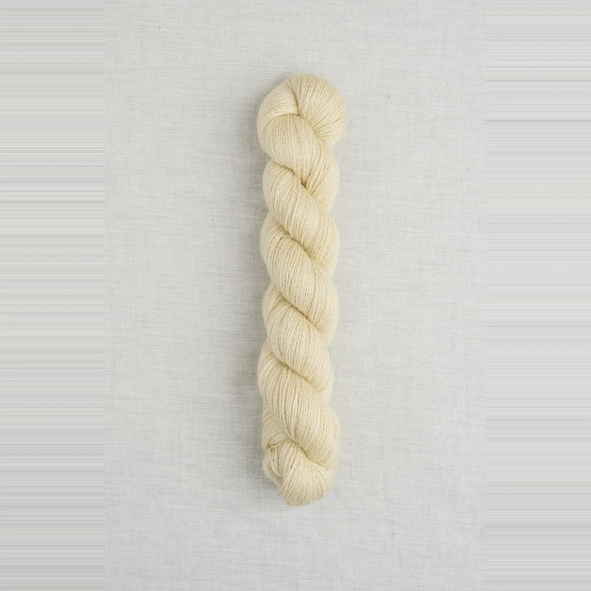 Bramble & Fleece Origin 005, undyed fine Wensleydale yarn with natural lustre