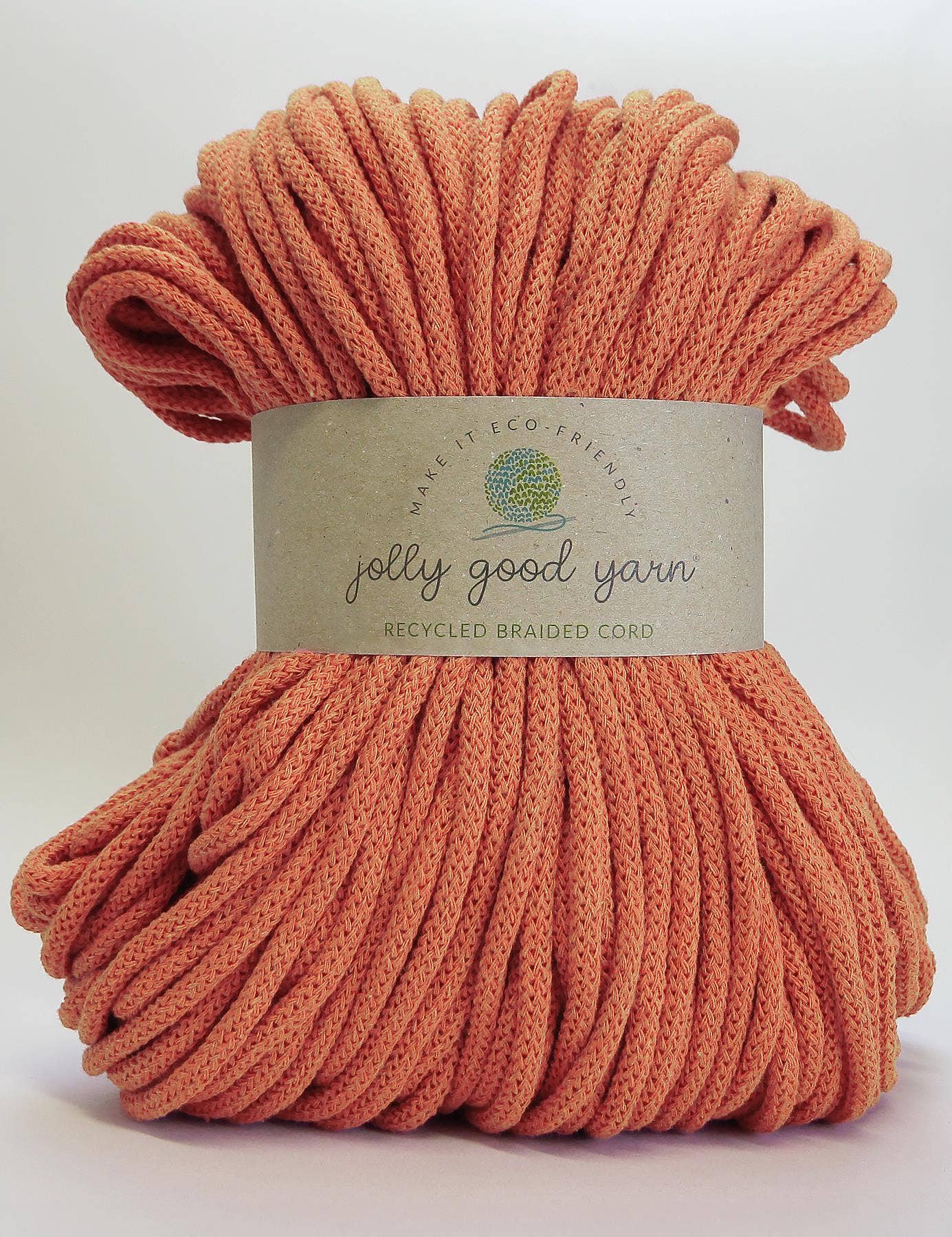 Jolly Good Yarn - 5mm Thornbury Orange recycled cotton macrame cord (100m)