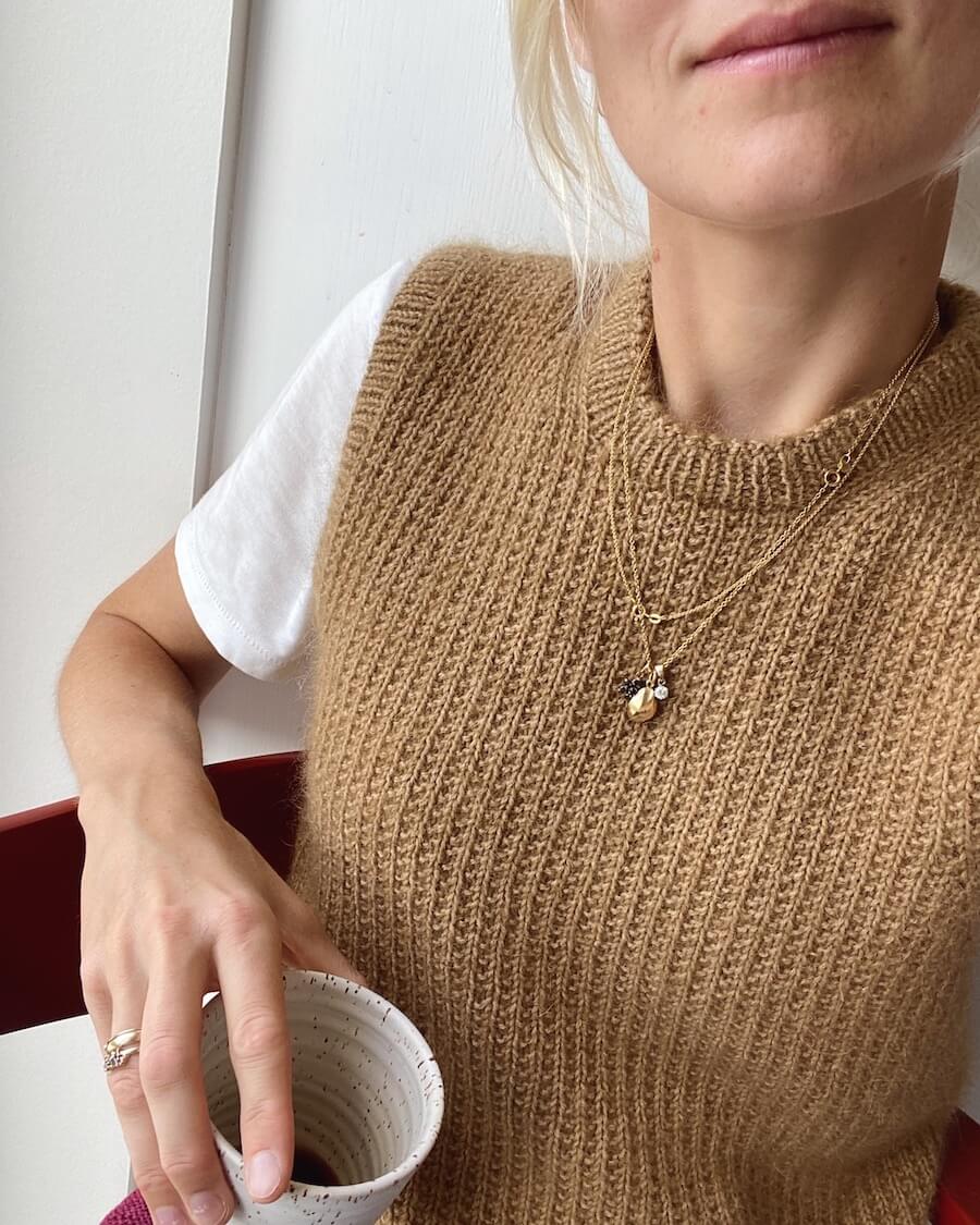 PetiteKnit Friday Slipover Knitting Kit - in KFO Merino & Soft Silk Mohair