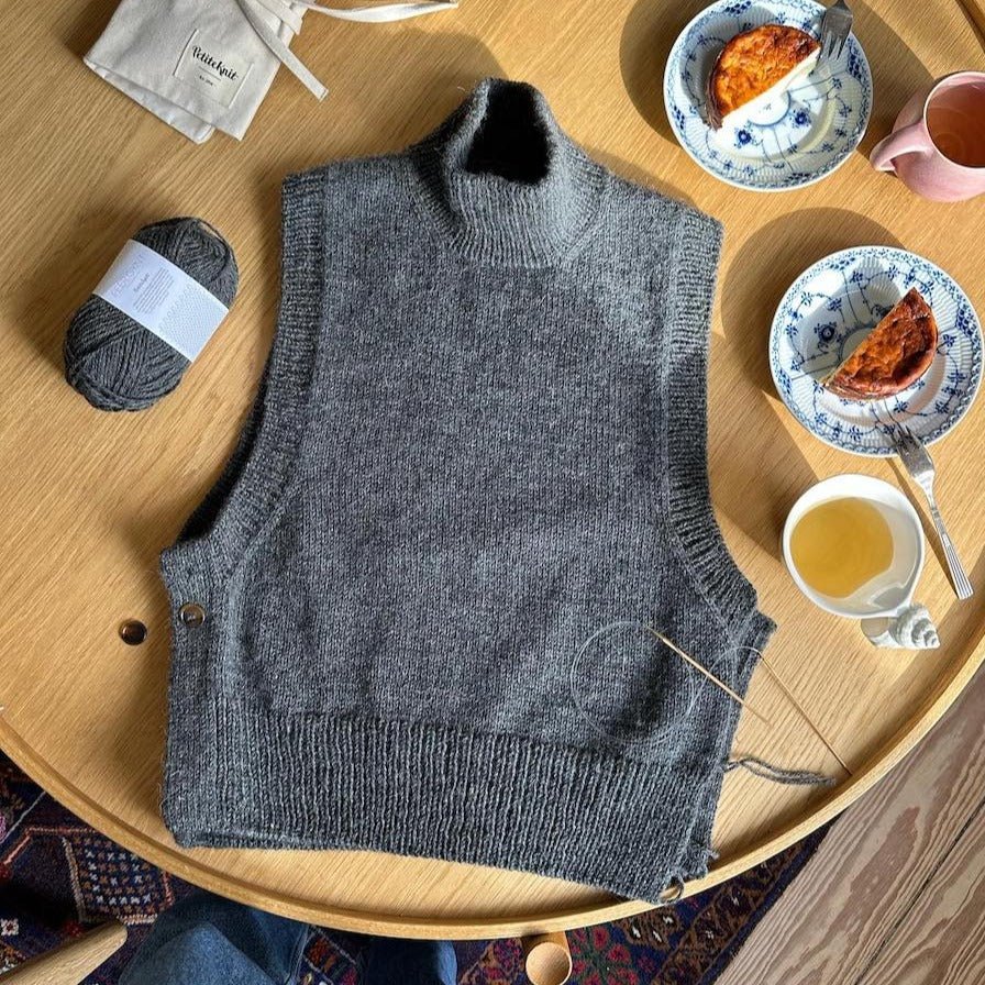 PetiteKnit Lulu Slipover Knitting Kit - in KFO Merino & Soft Silk Mohair