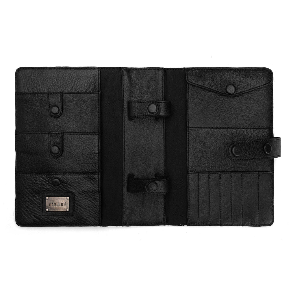 muud Carita Binder black open empty