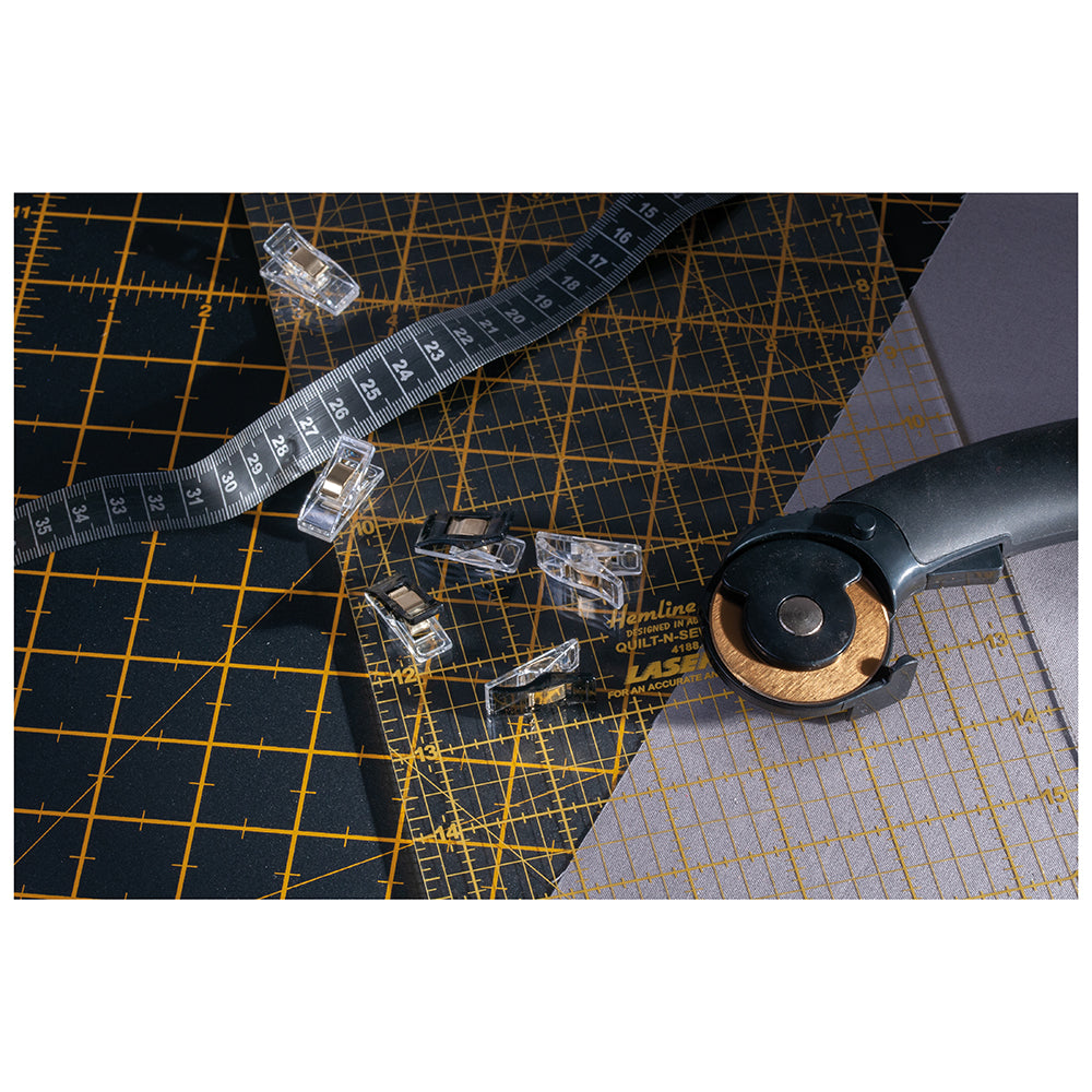 Hemline Gold Small Quilters Clips - 30 Pieces