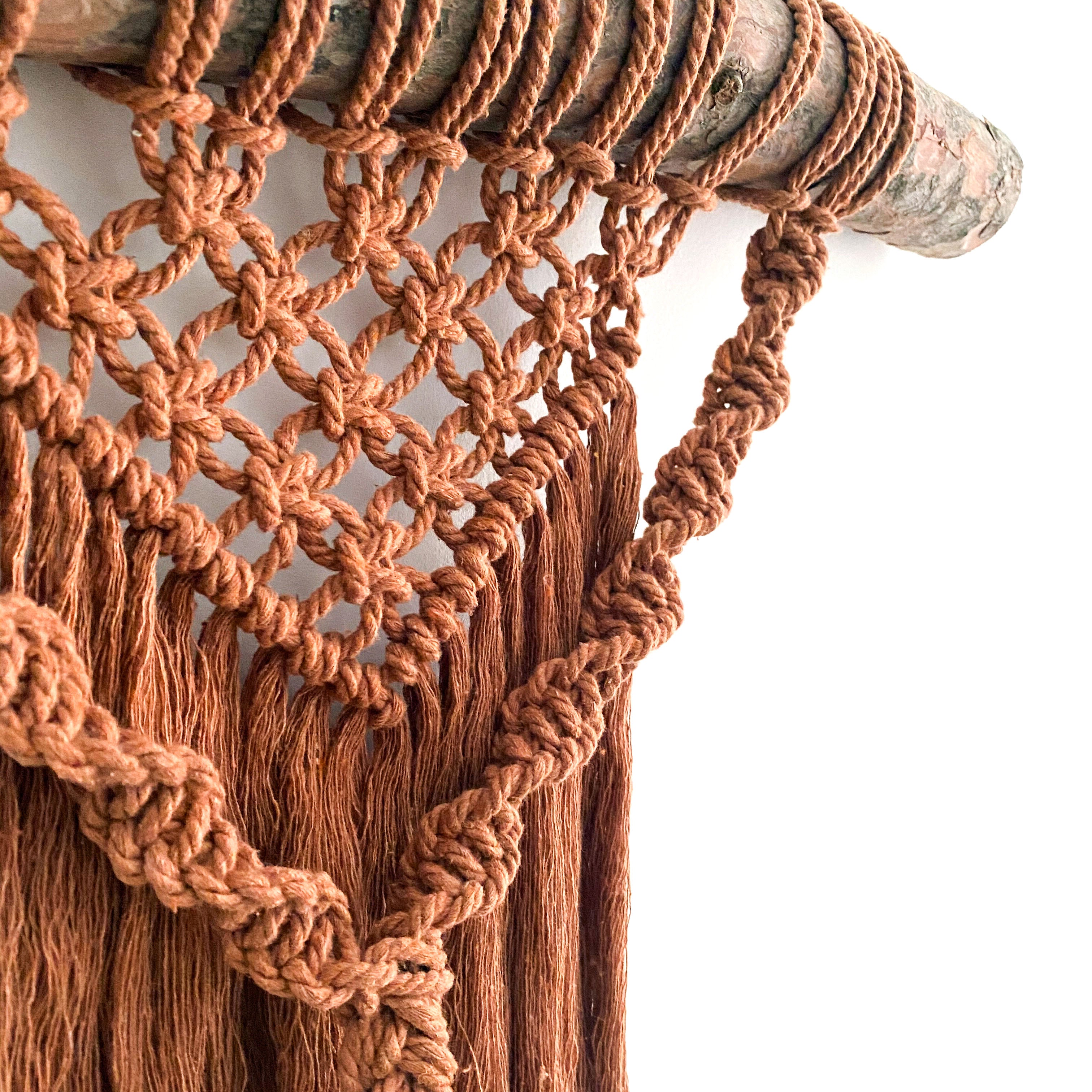 Macramé Rustic Wall Hanging (FREE PDF Download)
