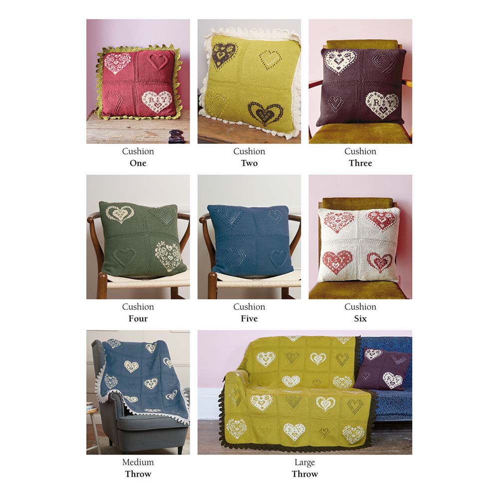 Knitted With Love Cushions & Throw KAL (FREE PDF Download)