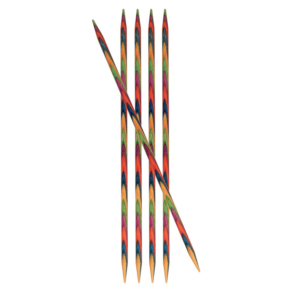 KnitPro Doppelspitz-Stricknadeln (5er-Pack) - Symfonie - 15 cm