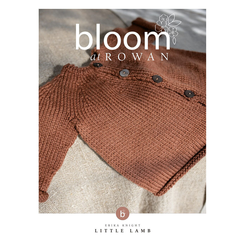 Bloom at Rowan – Little Lamb Cardigan für Babys (herunterladbares PDF)