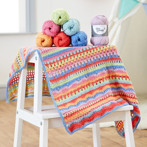 WYS Carnival Häkelmuster für Babydecke