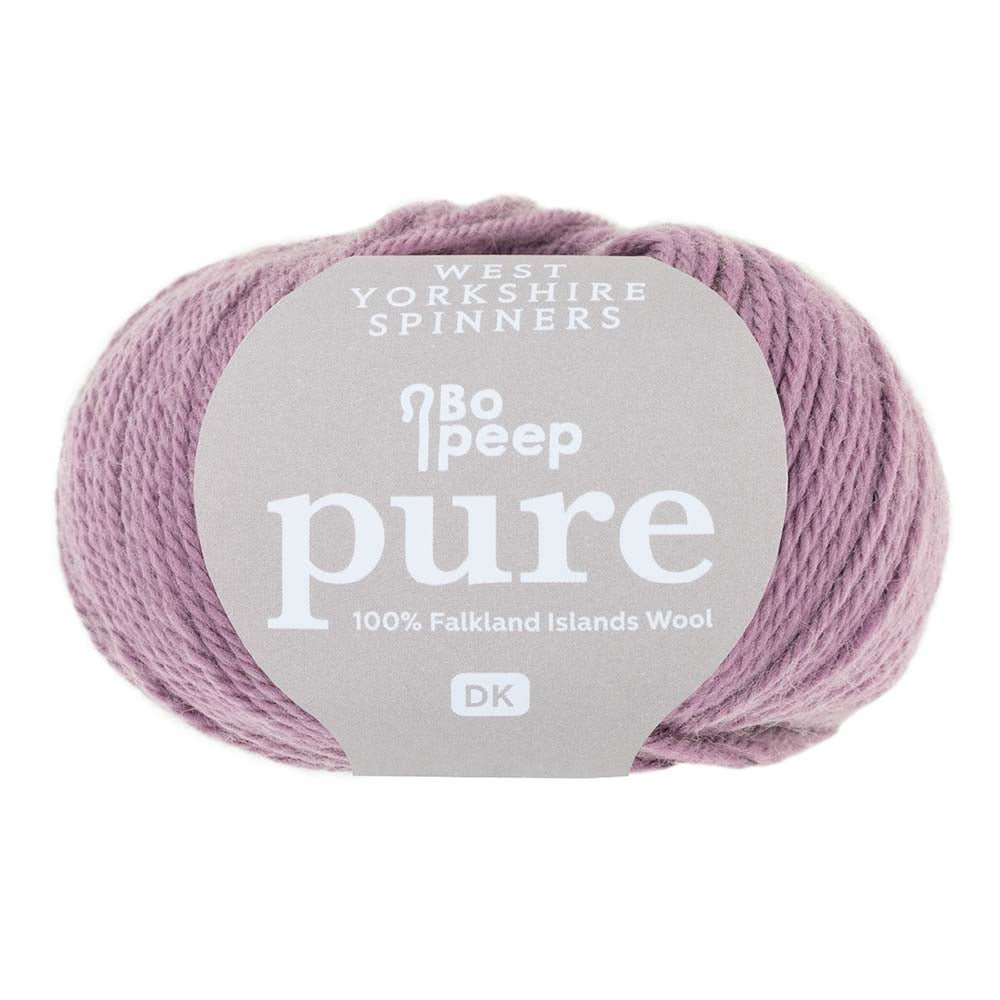 West Yorkshire Spinners Pure DK yarn ball in colour blackcurrant