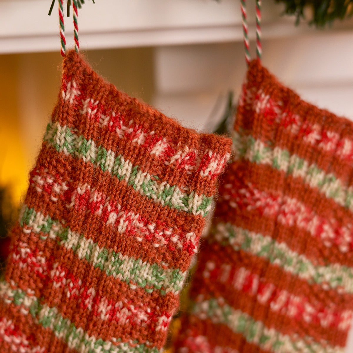 WYS Rudy - Textured Knitted Christmas Sock Pattern (FREE PDF Download)