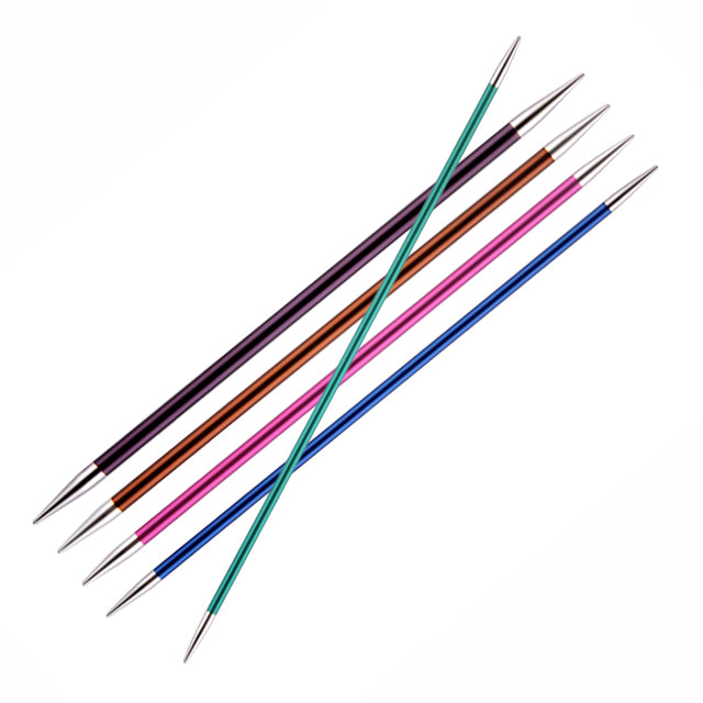 KnitPro Doppelspitz-Stricknadeln (5er-Pack) – Zing – 20 cm