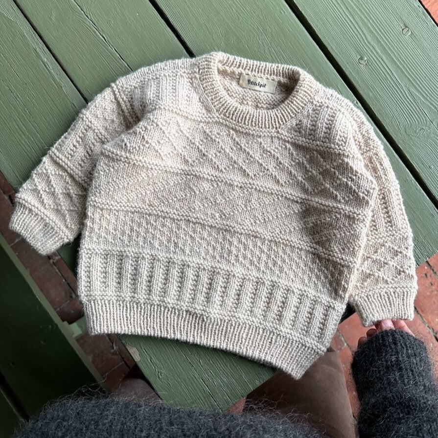 PetiteKnit Storm Sweater Junior Knitting Kit in WYS Pure DK