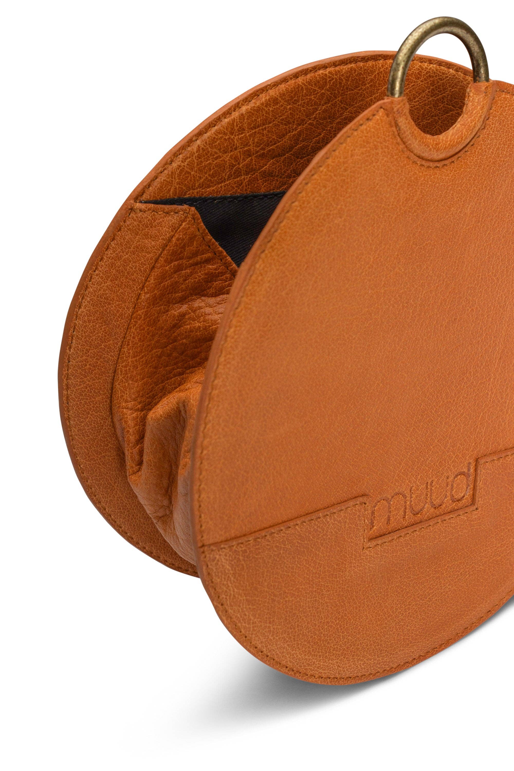 muud - Demi Leather Bum Bag in Unique Circular Shape