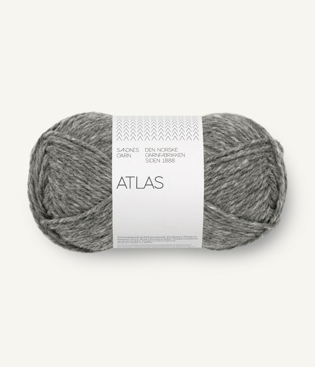 Sandnes Garn Atlas - Dark Grey Melange 1055