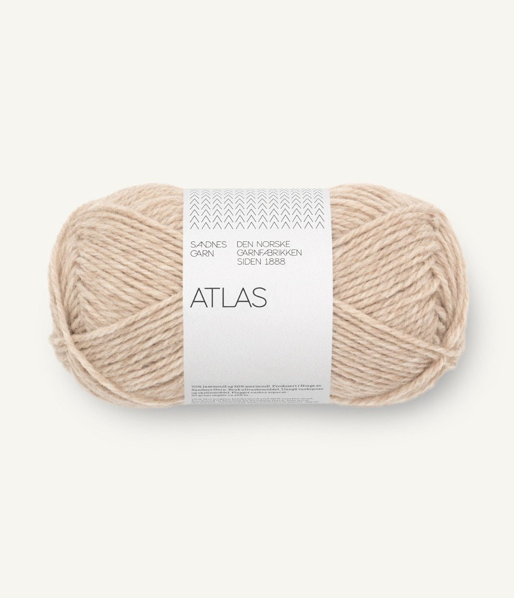 Sandnes Garn Atlas - Light Beige Melange 3021
