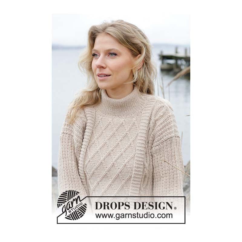 Drops – Ocean Ropes Pullover – KOSTENLOSES Strickmuster (PDF-Download) 