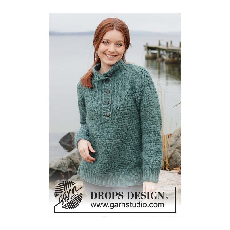 Drops - Pine Hill Jumper - FREE Knitting Pattern (PDF Download)