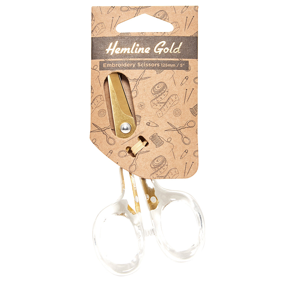 Hemline Gold Stickschere - 12,5 cm