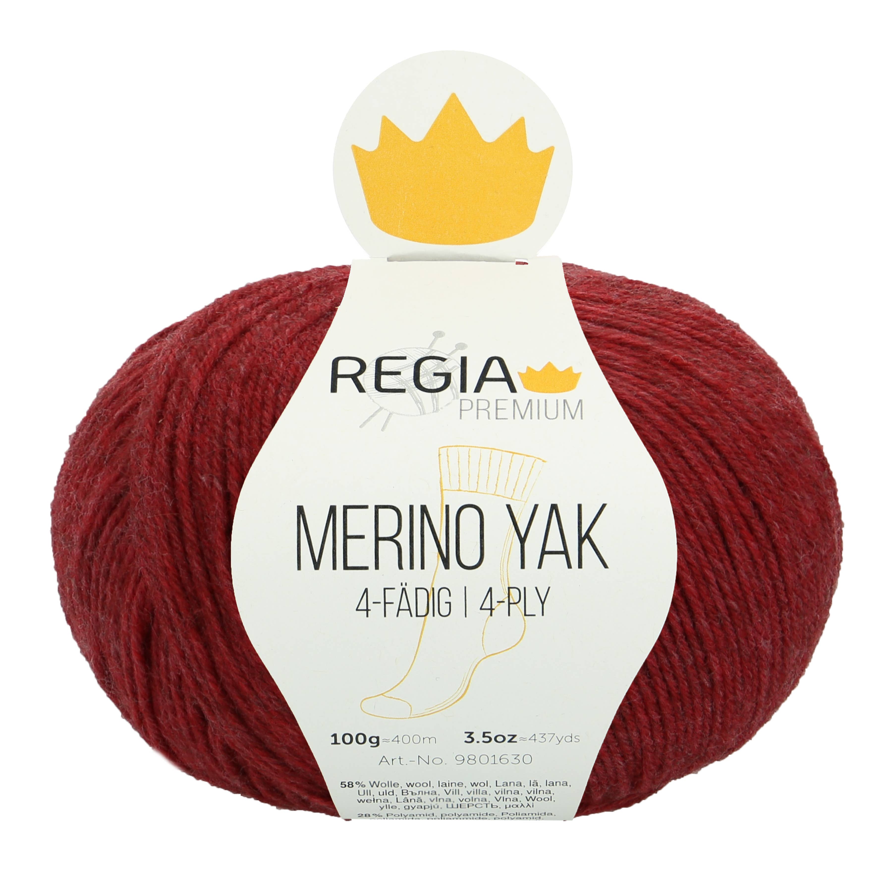 REGIA Premium Merino Yak 4-fädige Sockenwolle