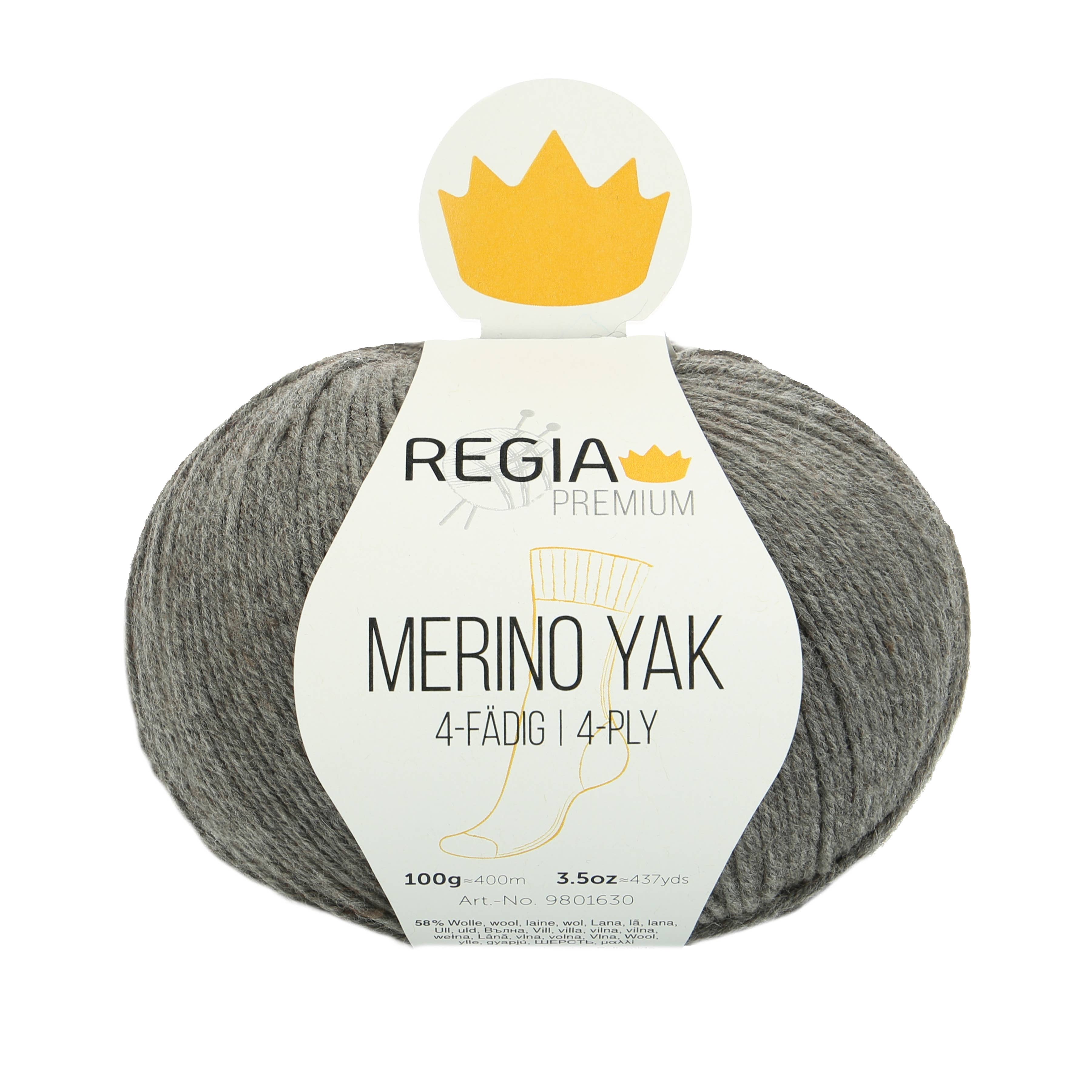 REGIA Premium Merino Yak 4-fädige Sockenwolle