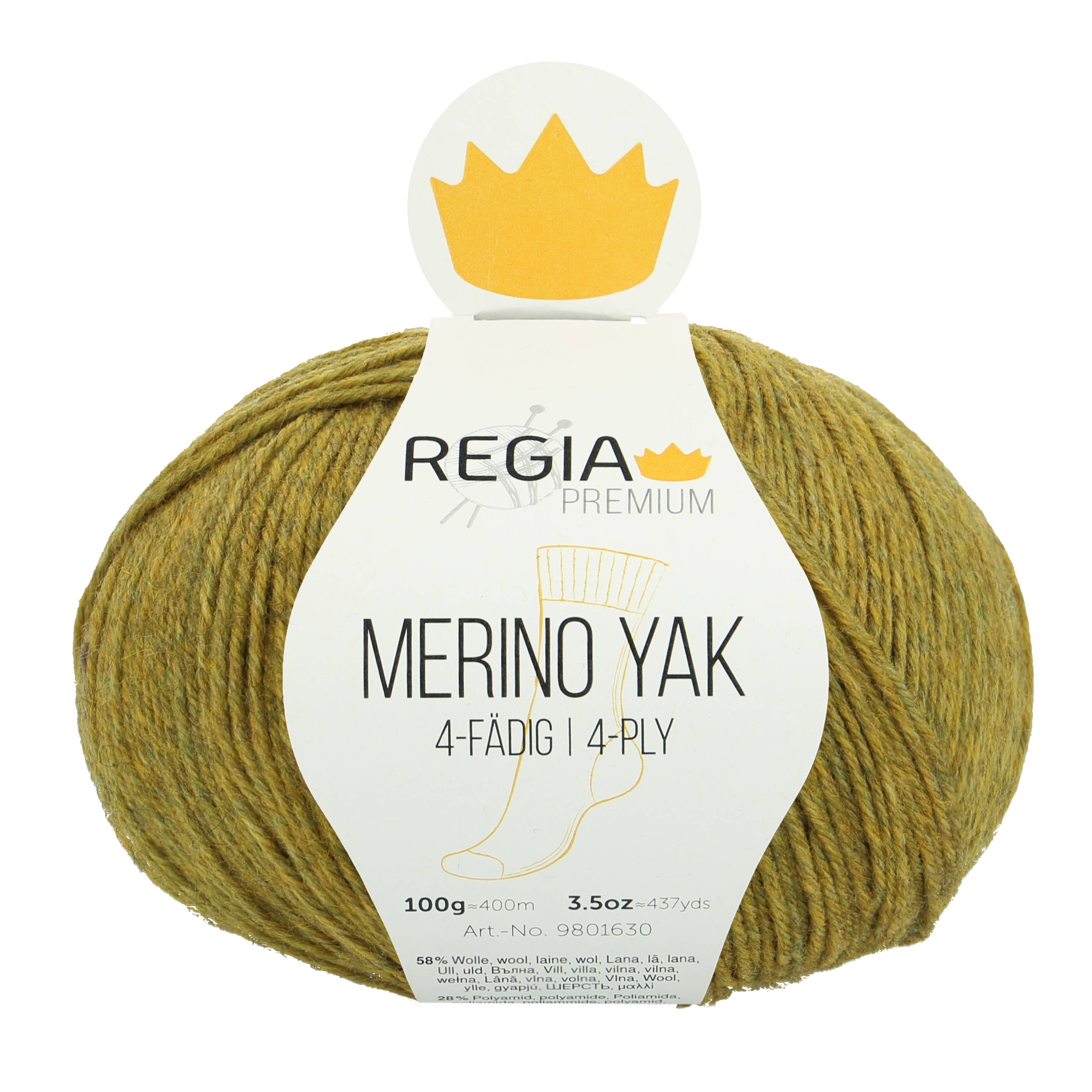 REGIA Premium Merino Yak 4-fädige Sockenwolle