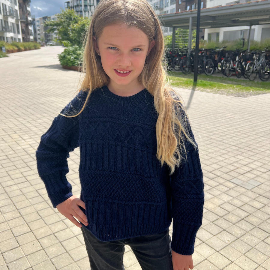 PetiteKnit Ingrid Sweater Junior - Knitting Pattern