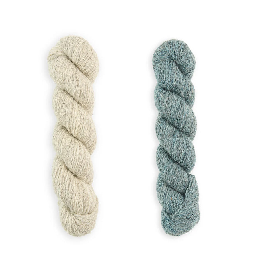 Bramble & Fleece Thirsk Scarf Knitting Kit in Sheepsoft 4 Ply