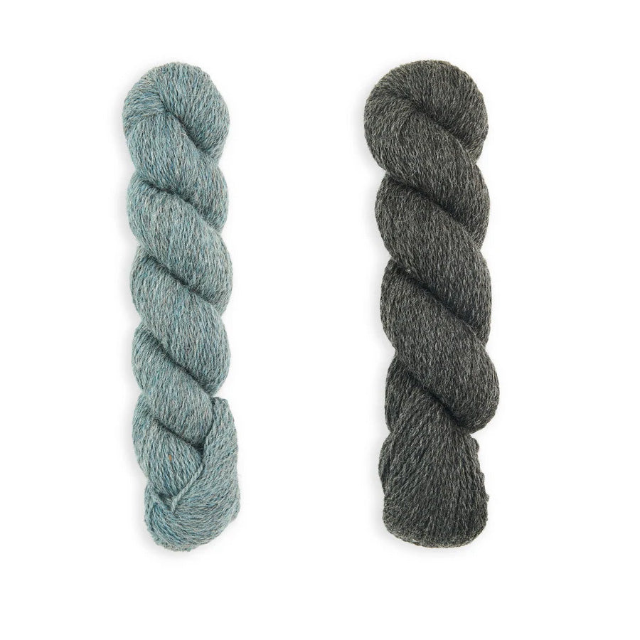 Bramble & Fleece Thirsk Scarf Knitting Kit in Sheepsoft 4 Ply