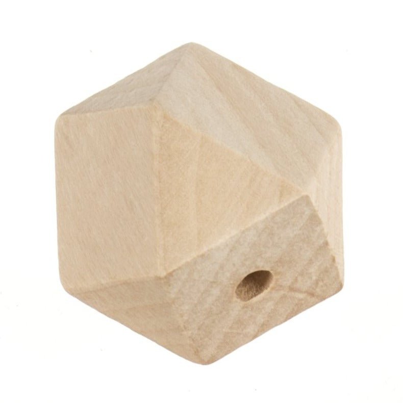 30 mm geometrische Holzperle