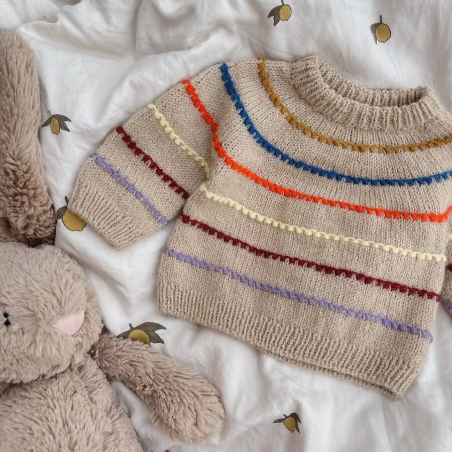 PetiteKnit Festival Sweater Baby - Knitting Pattern