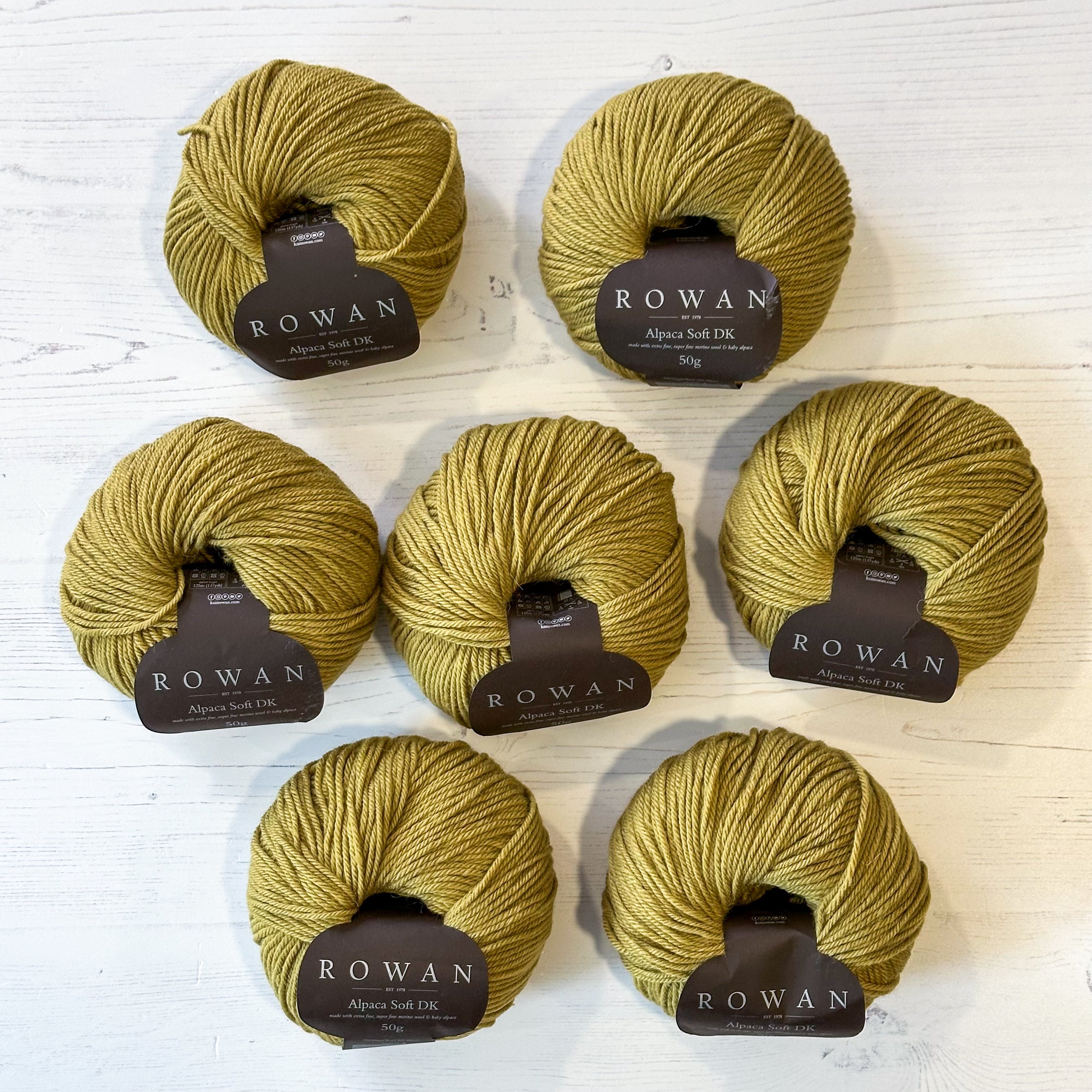 Rowan Alpaca Soft DK - 7 x 50g Autumn Gold - Clearance Bundle