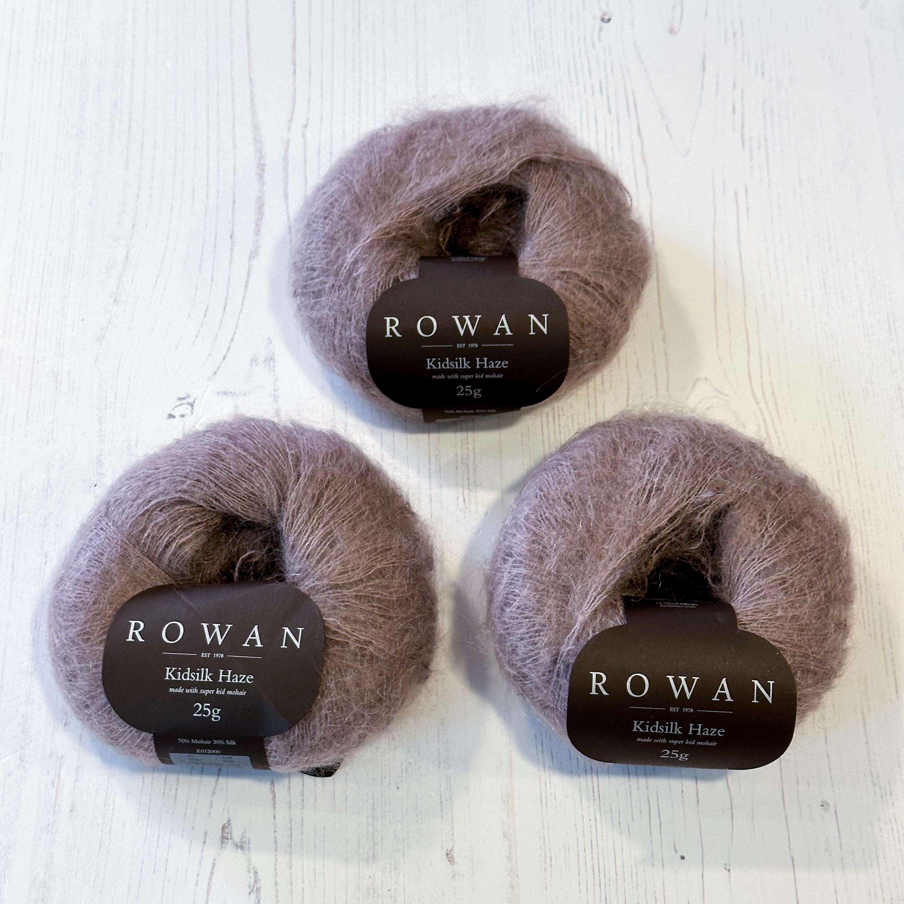 Rowan Kidsilk Haze - 3 x 25g Branch 689 - End of Dye Lot Bundle