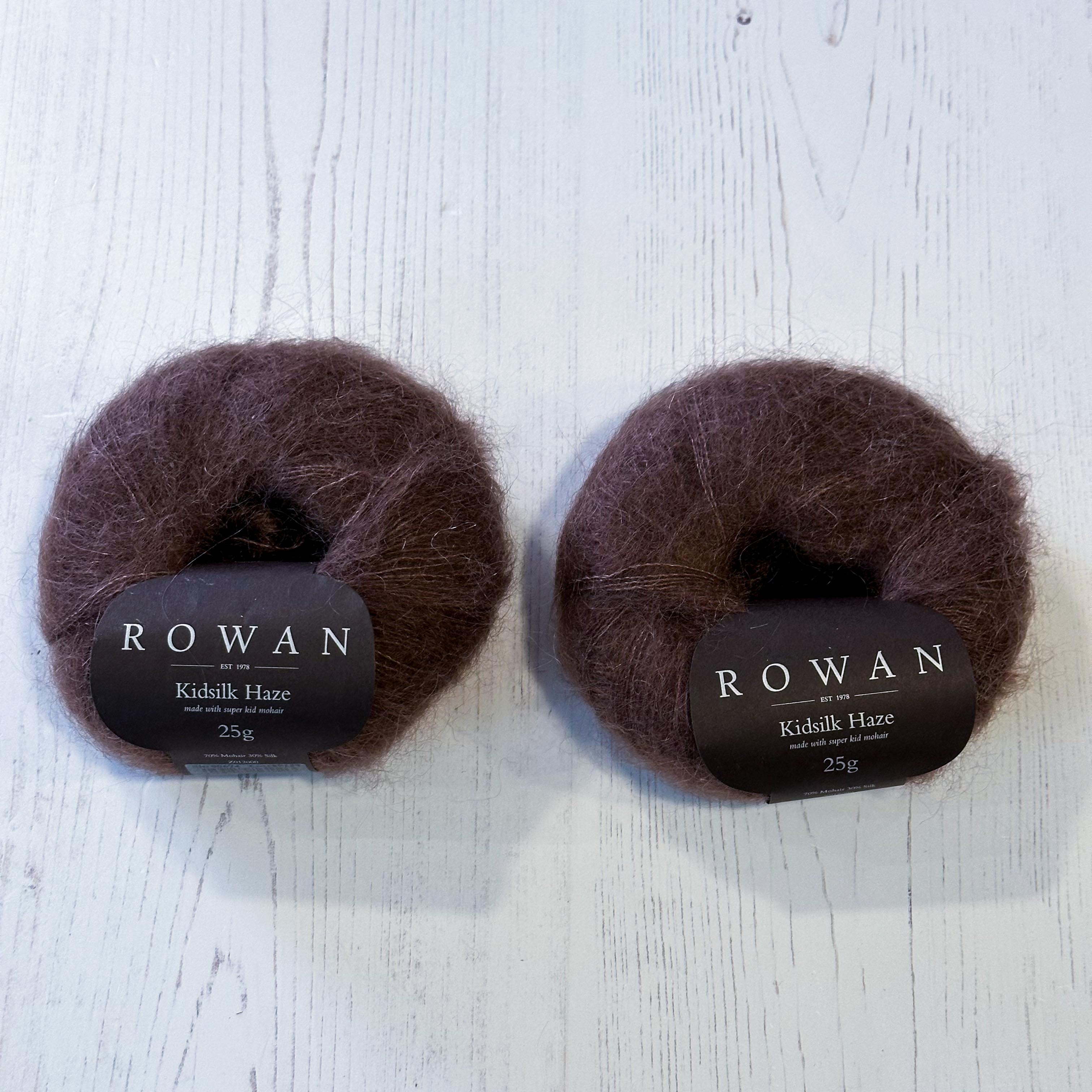 Rowan Kidsilk Haze - 2 x 25g Bark 674 - End of Dye Lot Bundle