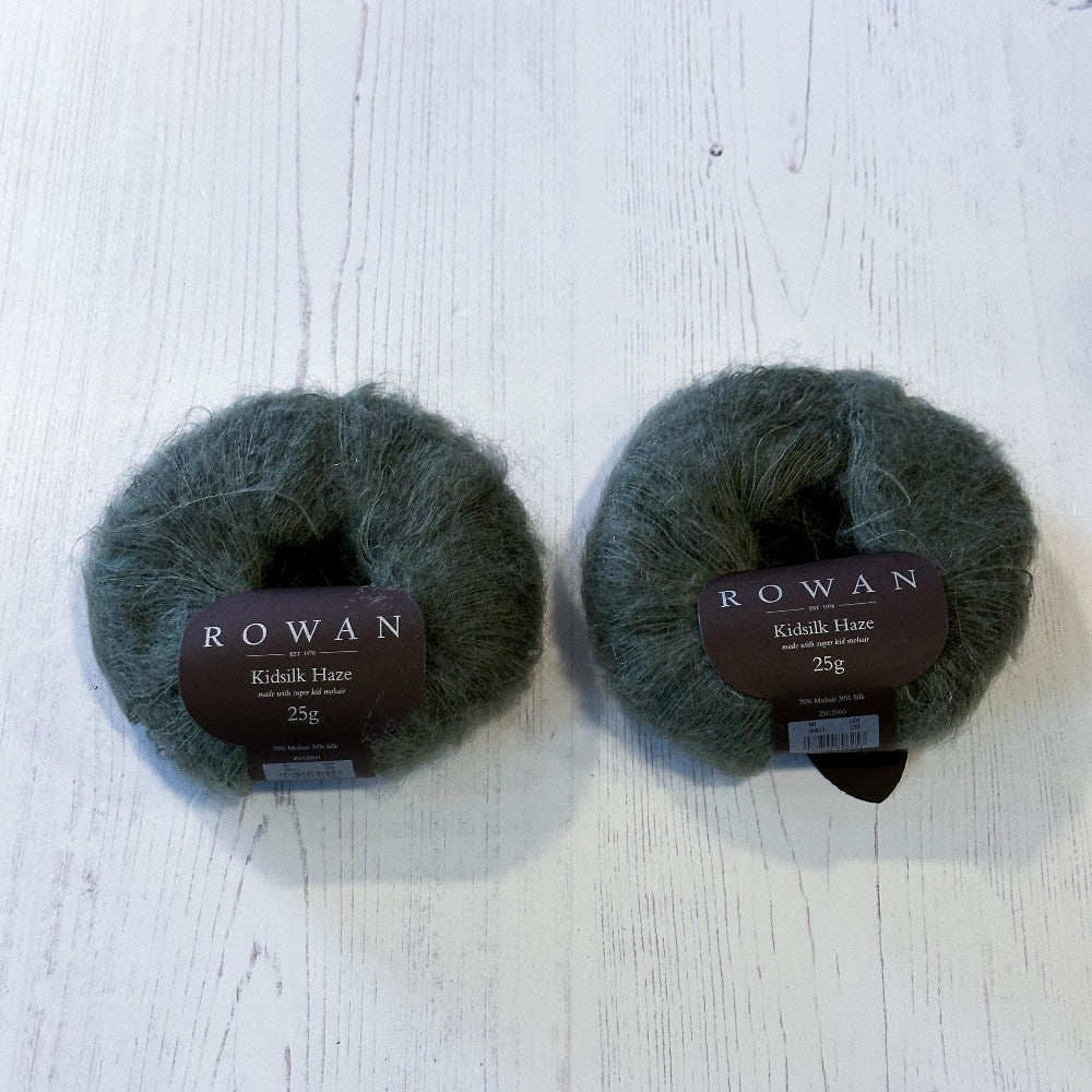 Rowan Kidsilk Haze - 2 x 25g Drab 611 - End of Dye Lot Bundle