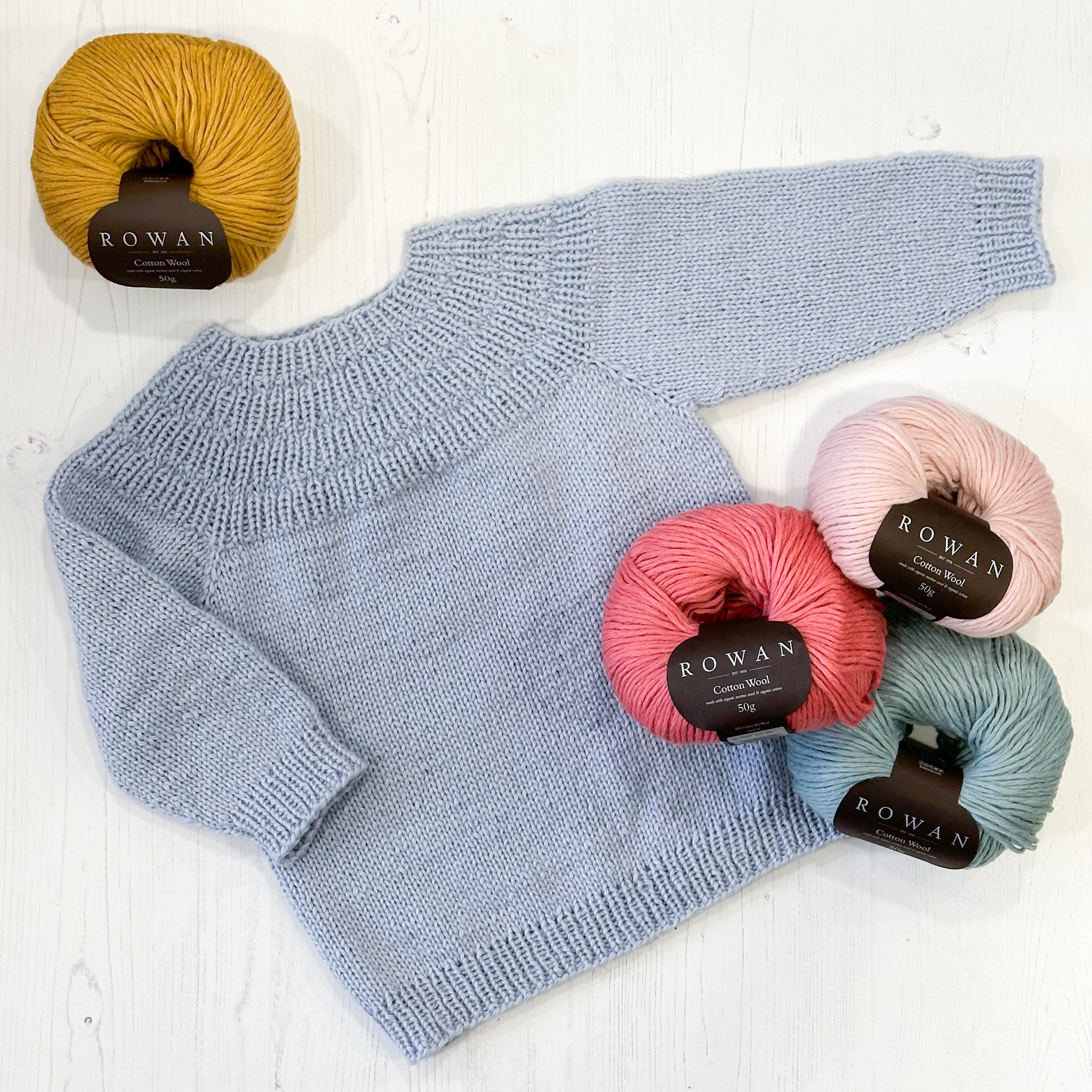 PetiteKnit - Anker's Sweater - Knitting Kit - Limited Edition in Rowan Cotton Wool