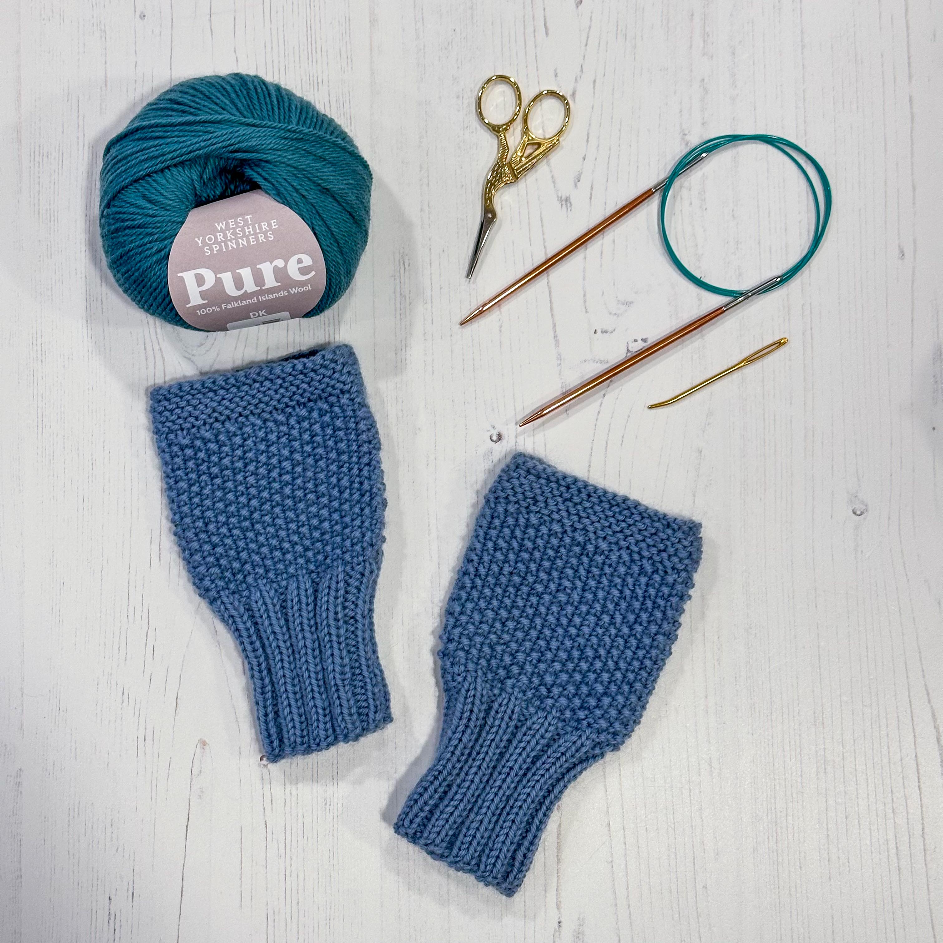 Beginner Knitting Part Three - Fingerless Mittens