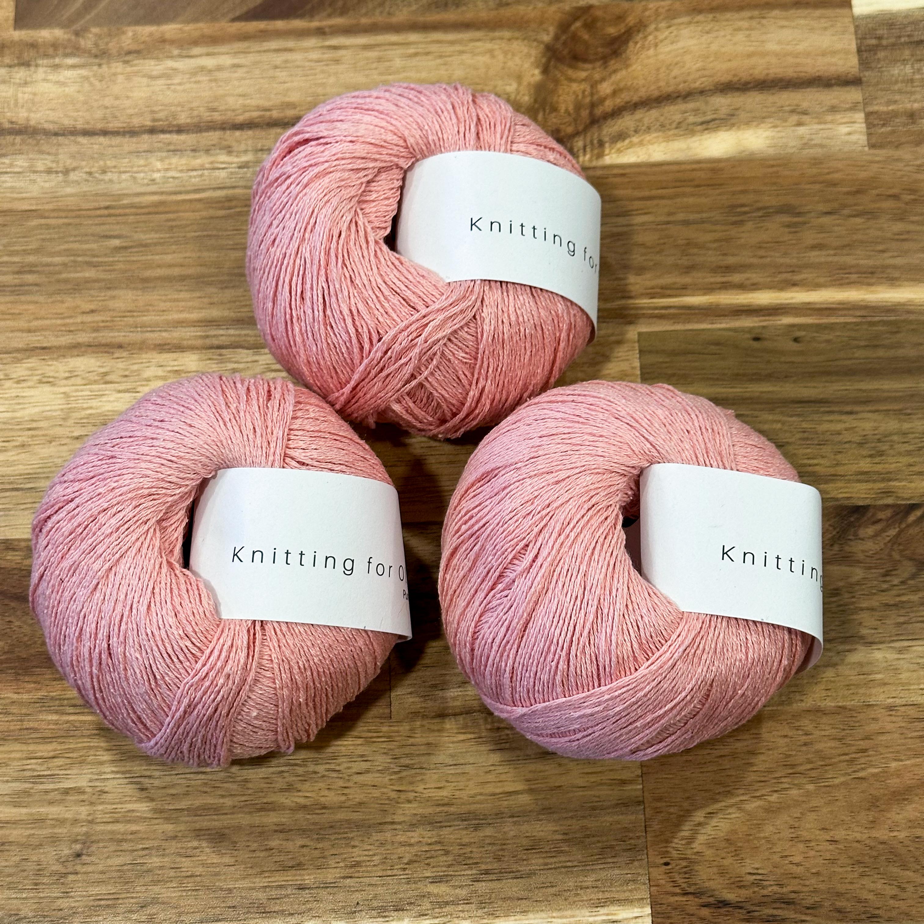 Knitting for Olive Pure Silk - End of Dye Lot Bundle 3 x 50g Poppy Rose