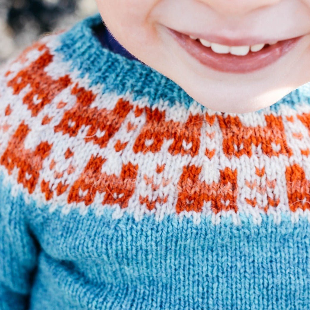 Bairns Crofthoose Yoke Jumper - Knitting Pattern